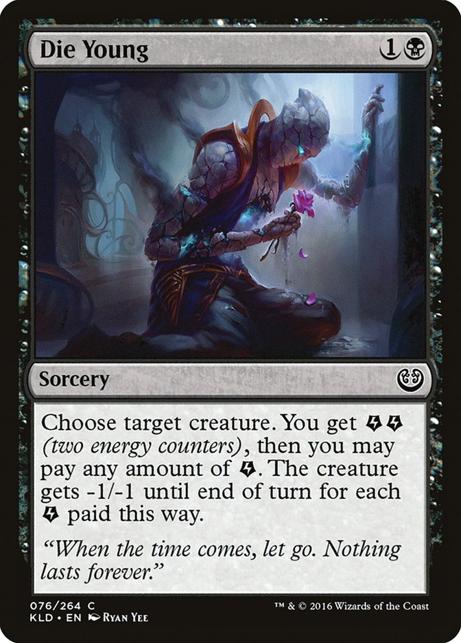 Die Young – Common Magic: The Gathering card from Kaladesh (#76)