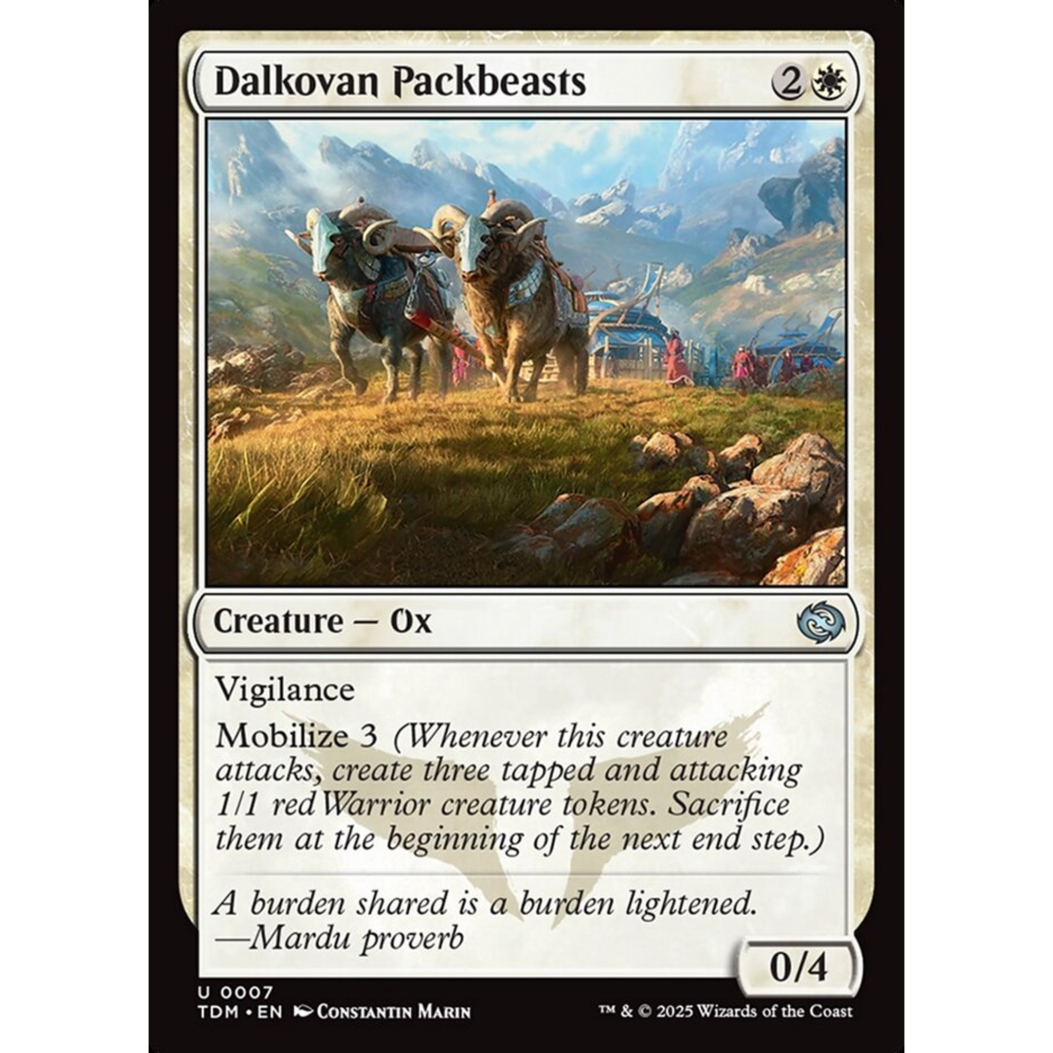 Dalkovan Packbeasts (TDM 7) — Moore Collectables UK