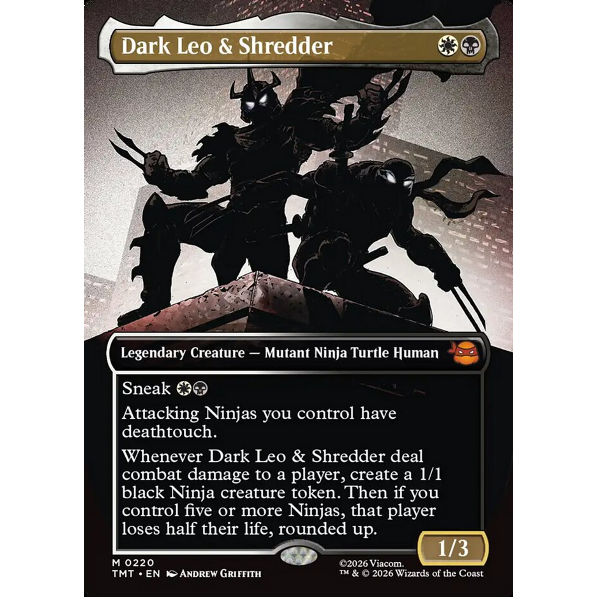 Dark Leo & Shredder (TMT 220) — Moore Collectables UK