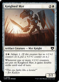 Knighted Myr – Common Magic: The Gathering card from Commander Masters (#36)