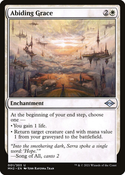 Abiding Grace – Uncommon Magic: The Gathering card from Modern Horizons 2 (#1)
