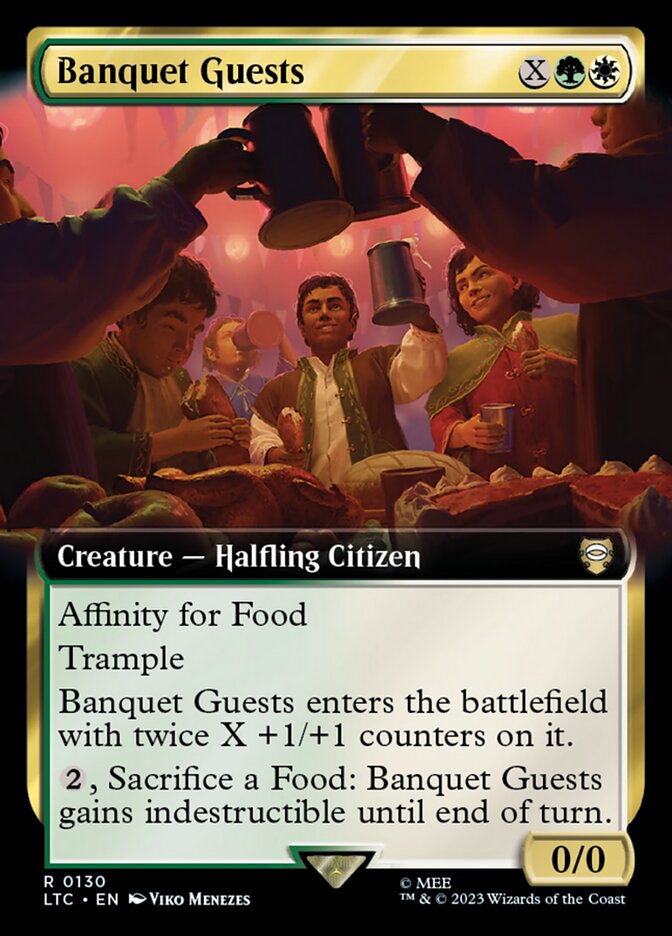 Banquet Guests – Rare Magic: The Gathering card from Tales of Middle-earth Commander (#130)