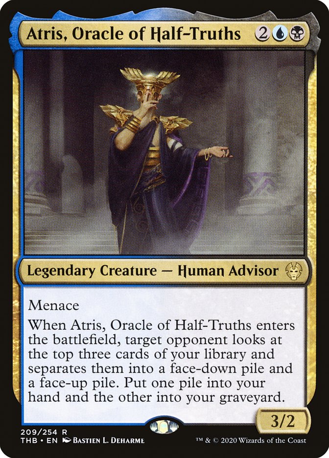 Atris, Oracle of Half-Truths – Rare Magic: The Gathering card from Theros Beyond Death (#209)