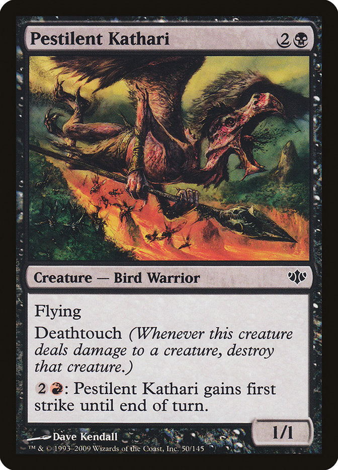 Pestilent Kathari – Common Magic: The Gathering card from Conflux (#50)