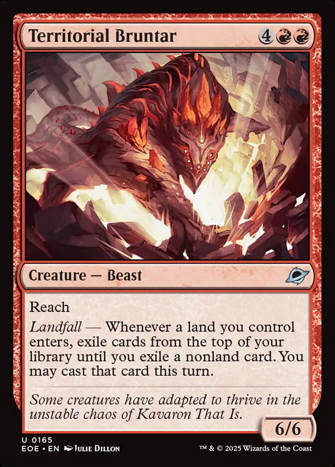 Territorial Bruntar – Uncommon Magic: The Gathering card from Edge of Eternities (#165)