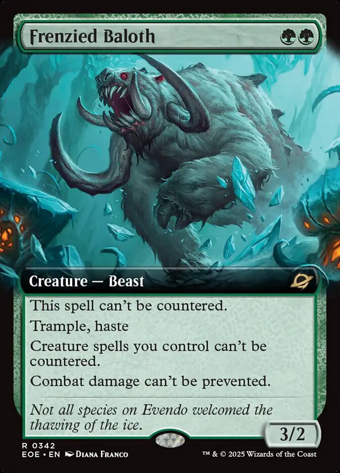 Frenzied Baloth – Rare Magic: The Gathering card from Edge of Eternities (#342)