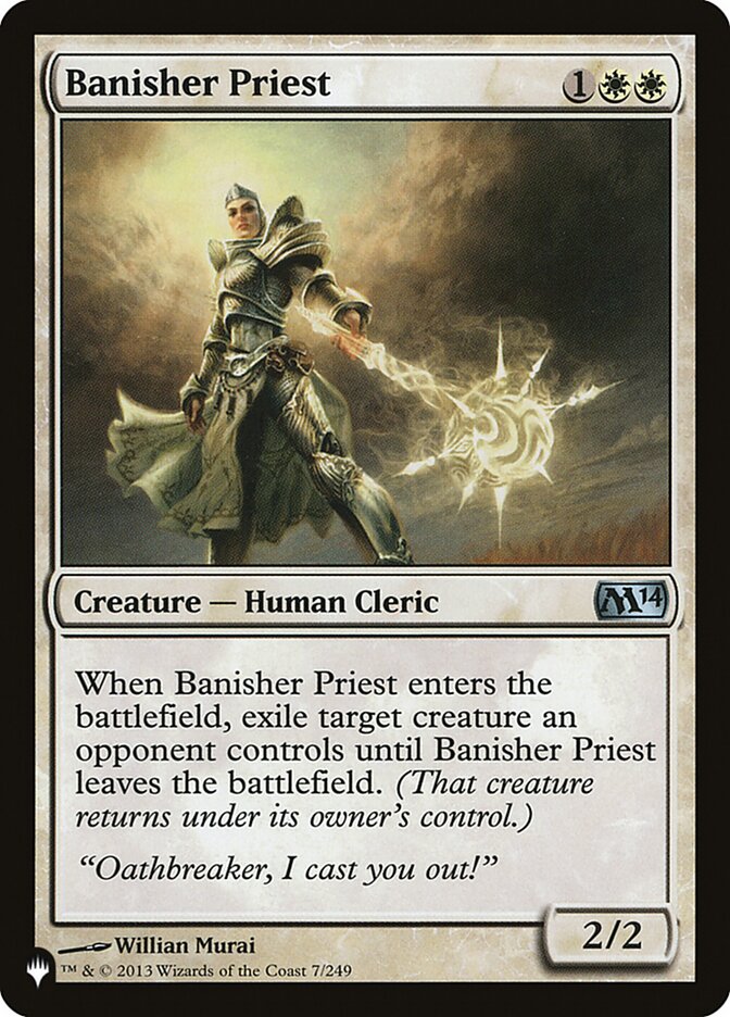 Banisher Priest – Uncommon Magic: The Gathering card from The List (#M14-7)