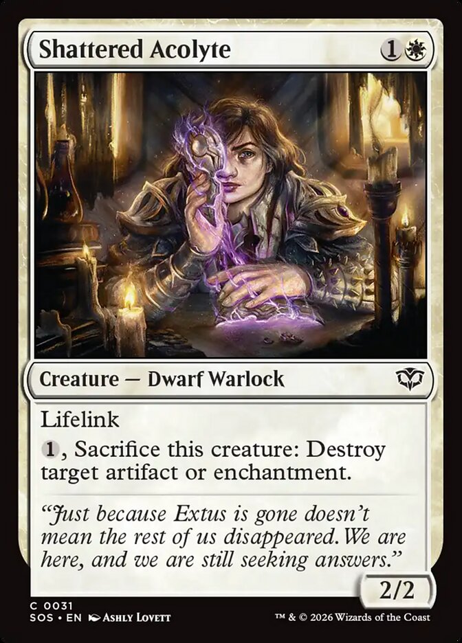 Shattered Acolyte – Common Magic: The Gathering card from Secrets of Strixhaven (#31)