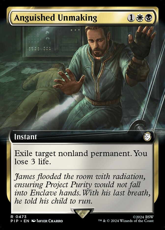 Anguished Unmaking – Rare Magic: The Gathering card from Fallout (#473)