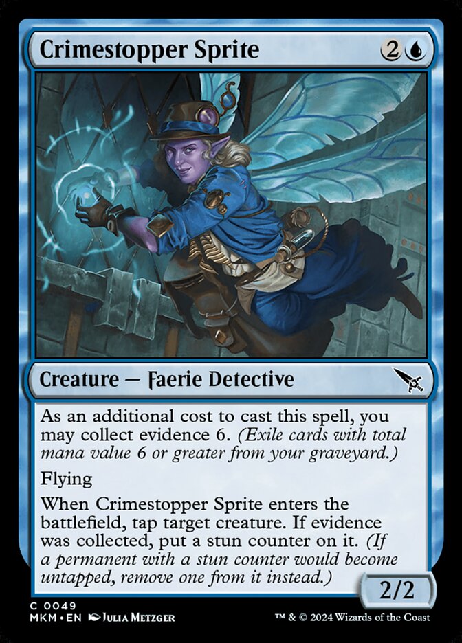 Crimestopper Sprite – Common Magic: The Gathering card from Murders at Karlov Manor (#49)