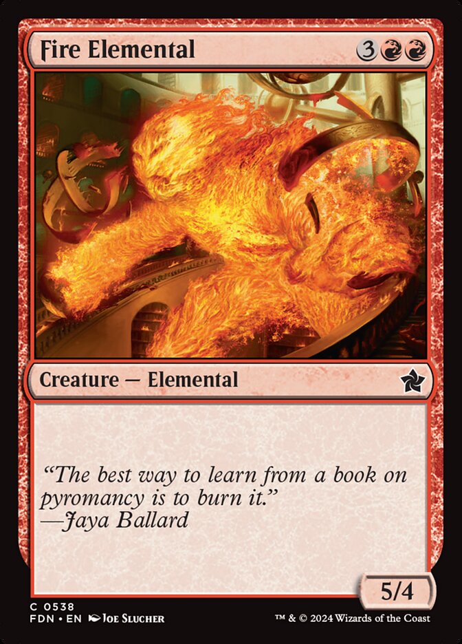 Fire Elemental – Common Magic: The Gathering card from Foundations (#538)