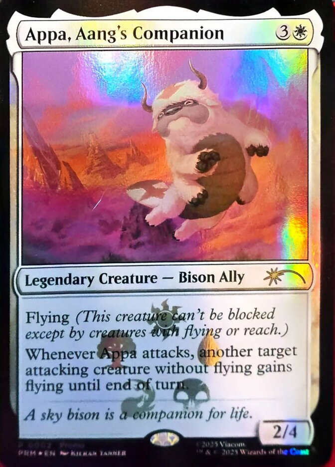 Appa, Aang's Companion – Rare Magic: The Gathering card from Media and Collaboration Promos (#2026-08)