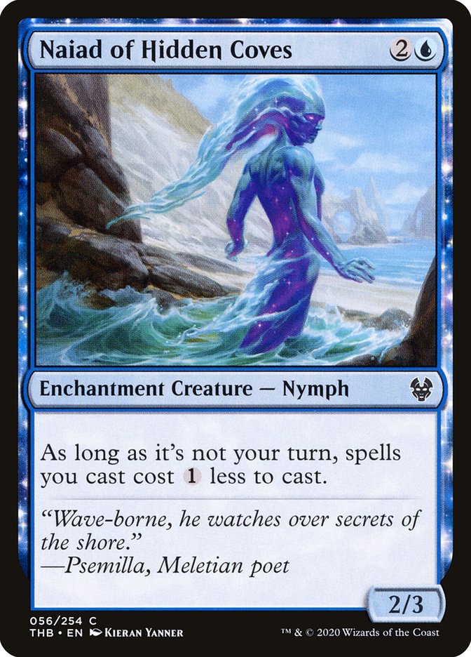 Naiad of Hidden Coves – Common Magic: The Gathering card from Theros Beyond Death (#56)
