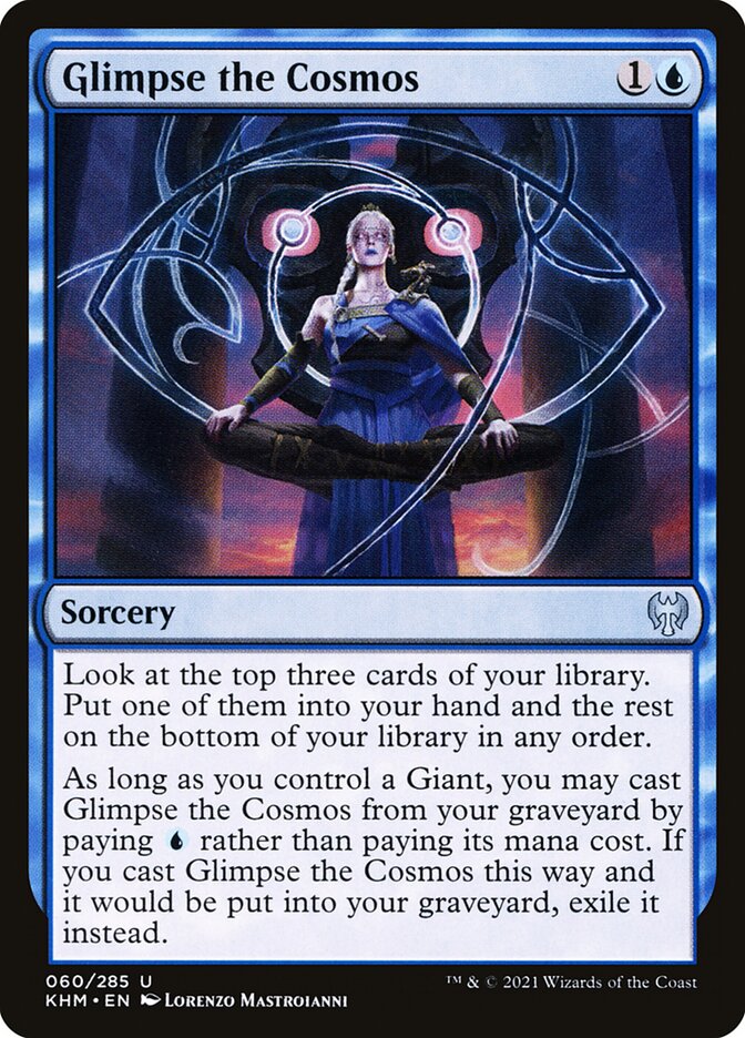 Glimpse the Cosmos – Uncommon Magic: The Gathering card from Kaldheim (#60)