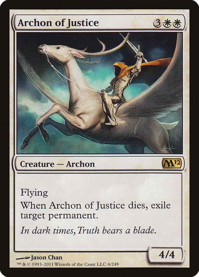 Archon of Justice – Rare Magic: The Gathering card from Magic 2012 (#6)