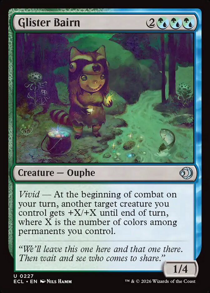 Glister Bairn – Uncommon Magic: The Gathering card from Lorwyn Eclipsed (#227)