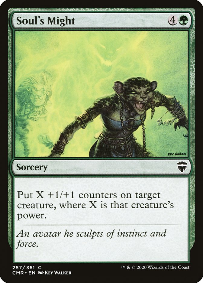 Soul's Might – Common Magic: The Gathering card from Commander Legends (#257)