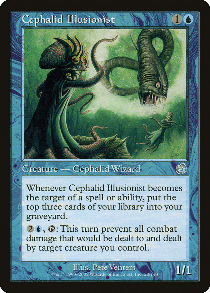Cephalid Illusionist – Uncommon Magic: The Gathering card from Torment (#28)
