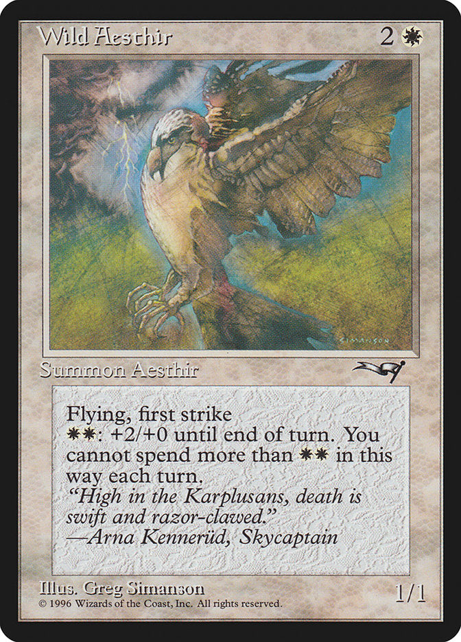 Wild Aesthir – Common Magic: The Gathering card from Alliances (#21a)