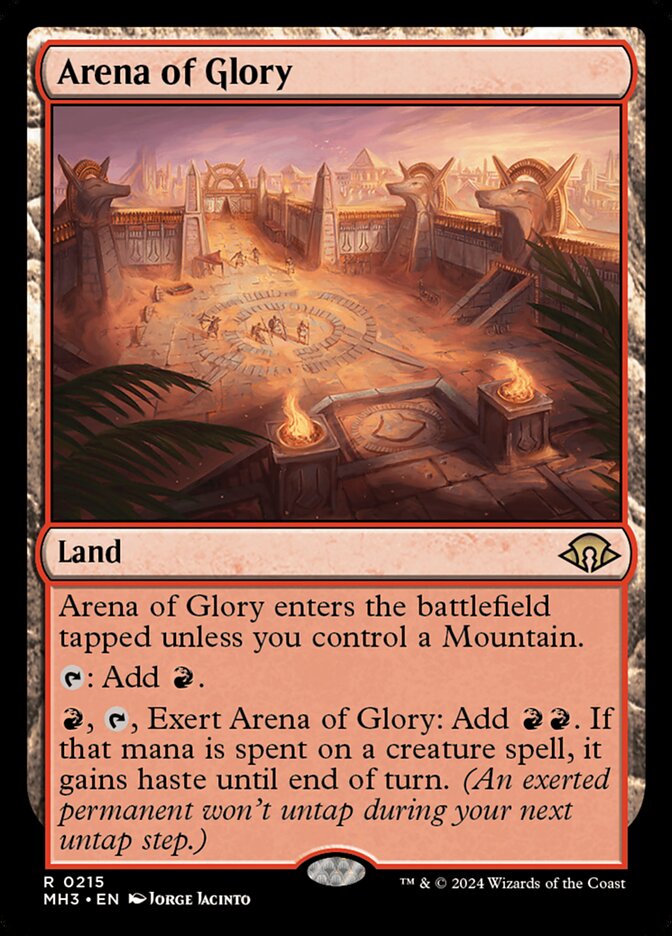Arena of Glory – Rare Magic: The Gathering card from Modern Horizons 3 (#215)