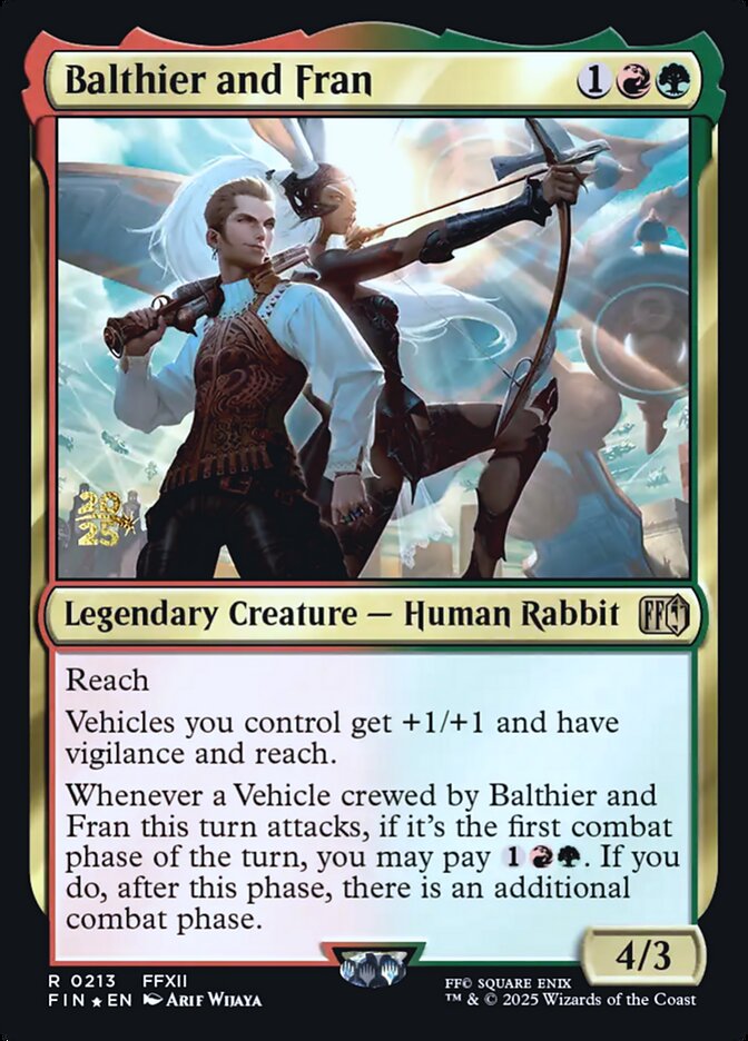 Balthier and Fran – Rare Magic: The Gathering card from Final Fantasy Promos (#213s)