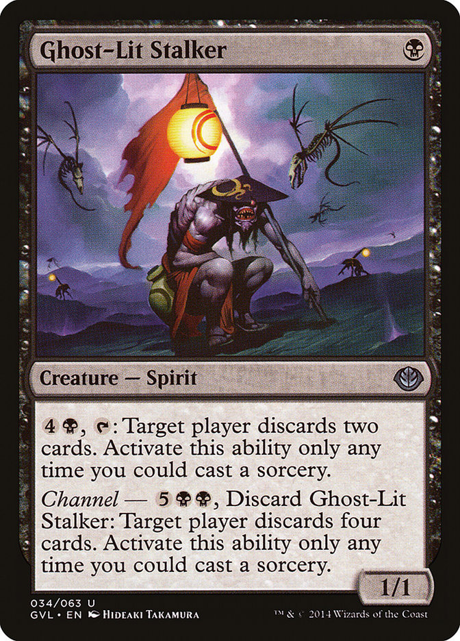 Ghost-Lit Stalker – Uncommon Magic: The Gathering card from Duel Decks Anthology: Garruk vs. Liliana (#34)