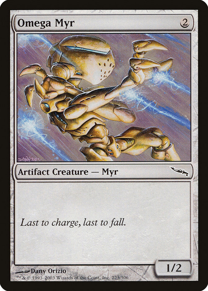 Omega Myr – Common Magic: The Gathering card from Mirrodin (#223)