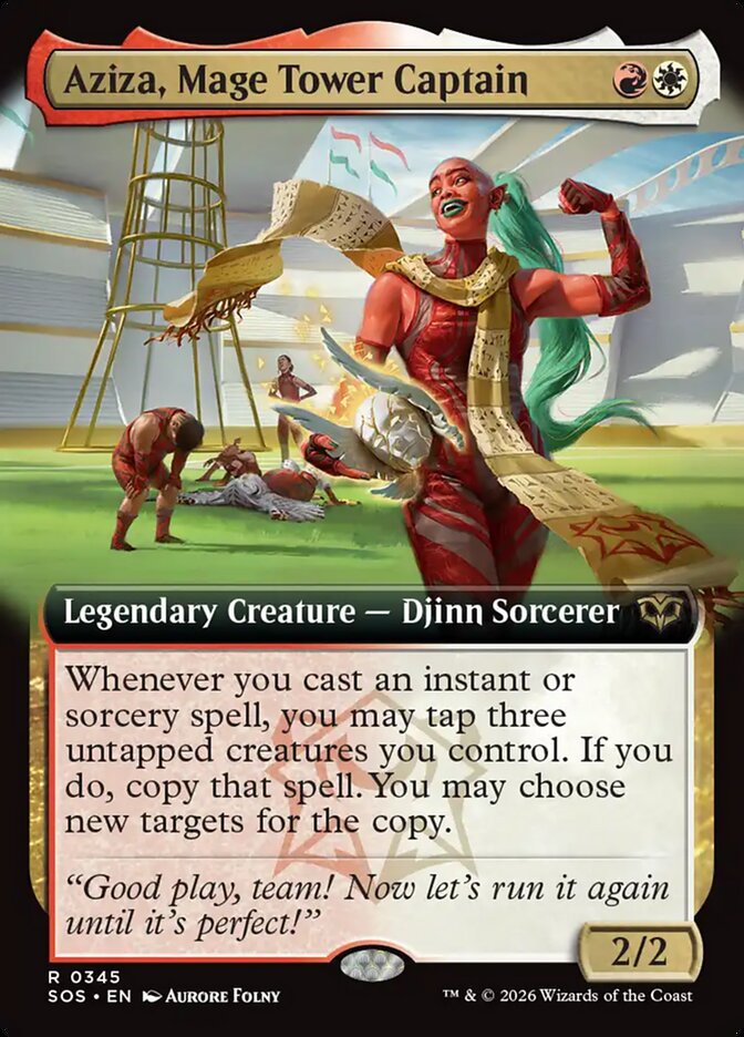 Aziza, Mage Tower Captain – Rare Magic: The Gathering card from Secrets of Strixhaven (#345)