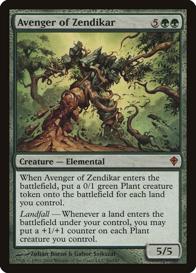 Avenger of Zendikar – Mythic Magic: The Gathering card from Worldwake (#96)