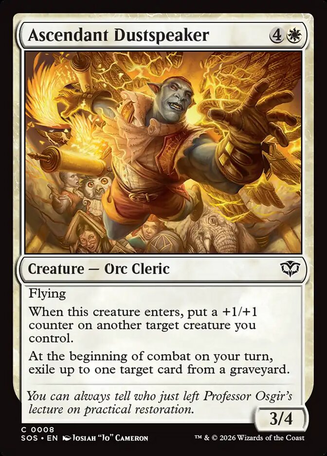 Ascendant Dustspeaker – Common Magic: The Gathering card from Secrets of Strixhaven (#8)