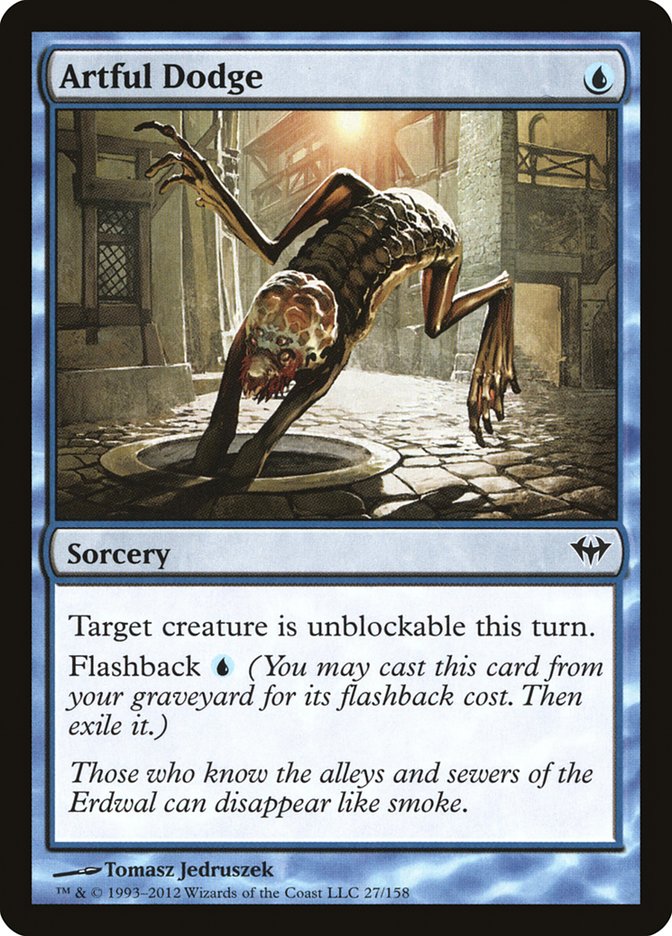 Artful Dodge – Common Magic: The Gathering card from Dark Ascension (#27)