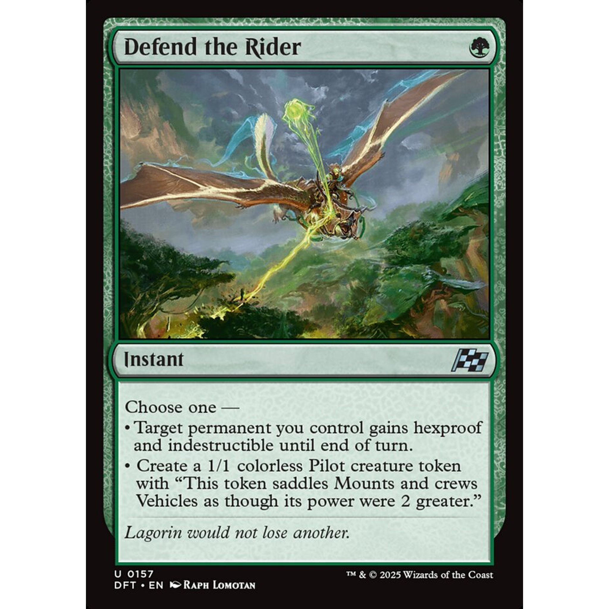 Defend the Rider (DFT 157) — Moore Collectables UK