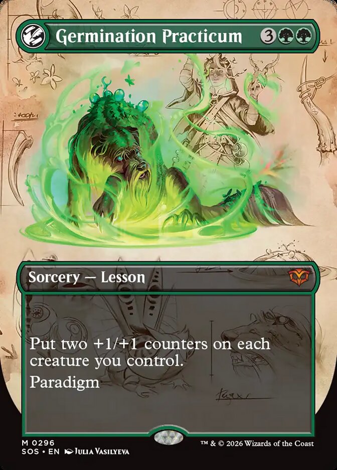 Germination Practicum – Mythic Magic: The Gathering card from Secrets of Strixhaven (#296)