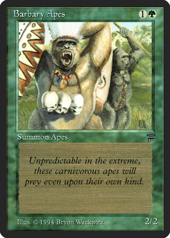 Barbary Apes – Common Magic: The Gathering card from Legends (#176)