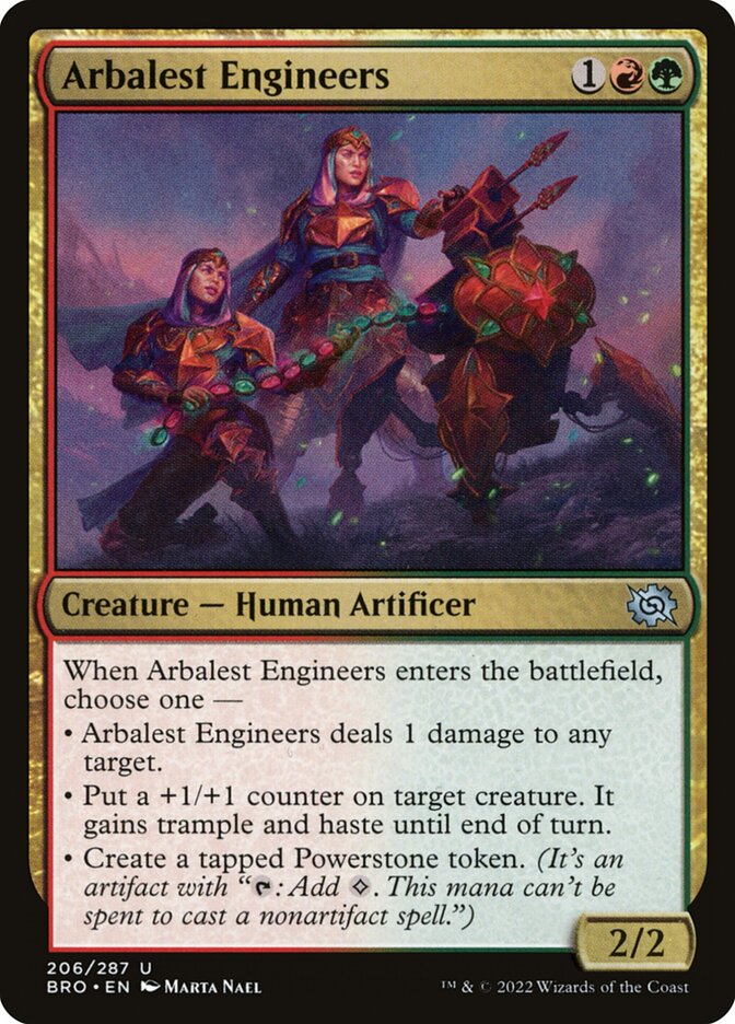 Arbalest Engineers – Uncommon Magic: The Gathering card from The Brothers' War (#206)