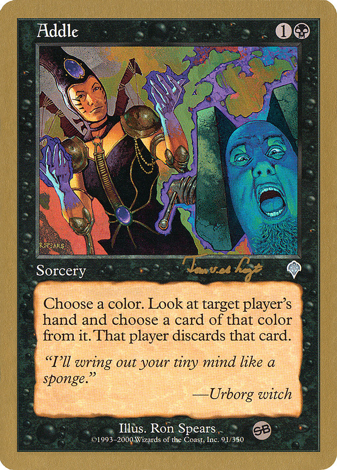 Addle – Uncommon Magic: The Gathering card from World Championship Decks 2001 (#tvdl91sb)