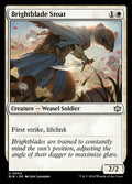 Brightblade Stoat – Uncommon Magic: The Gathering card from Bloomburrow (#4)