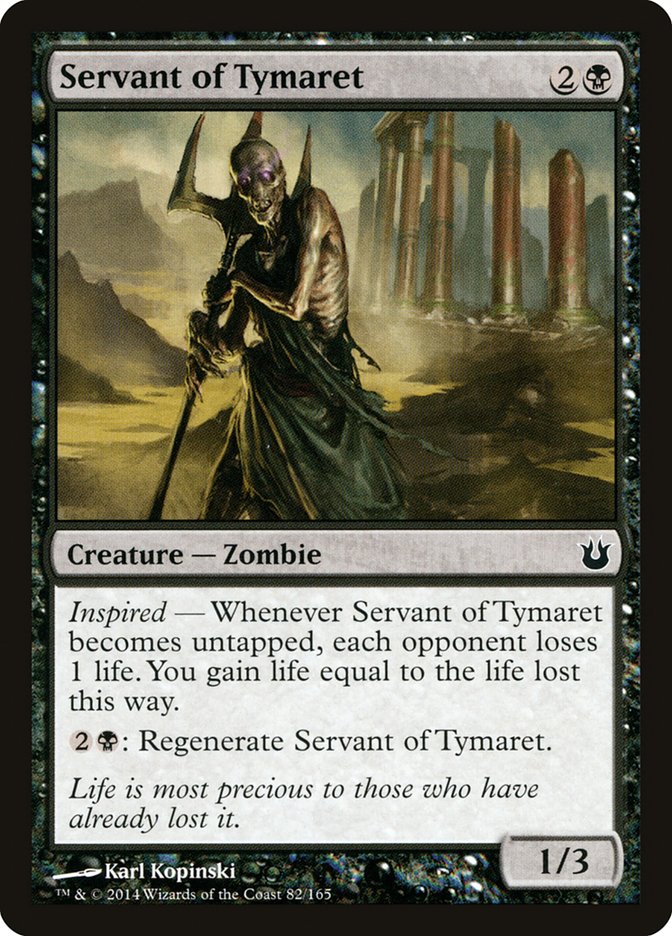 Servant of Tymaret – Common Magic: The Gathering card from Born of the Gods (#82)