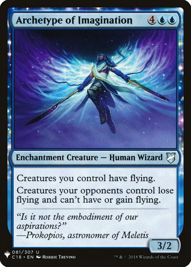 Archetype of Imagination – Uncommon Magic: The Gathering card from The List (#C18-81)