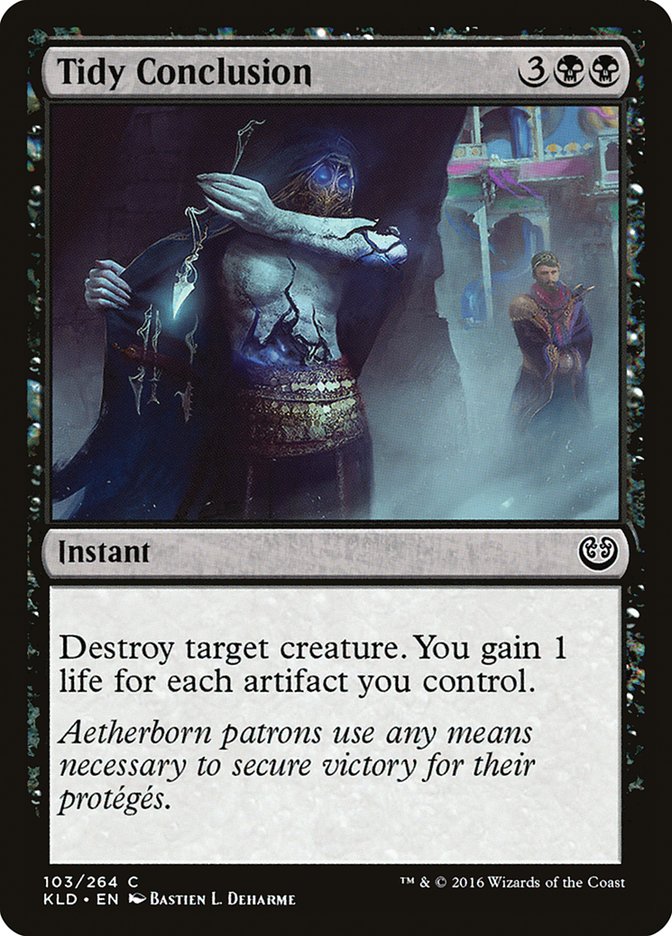 Tidy Conclusion – Common Magic: The Gathering card from Kaladesh (#103)