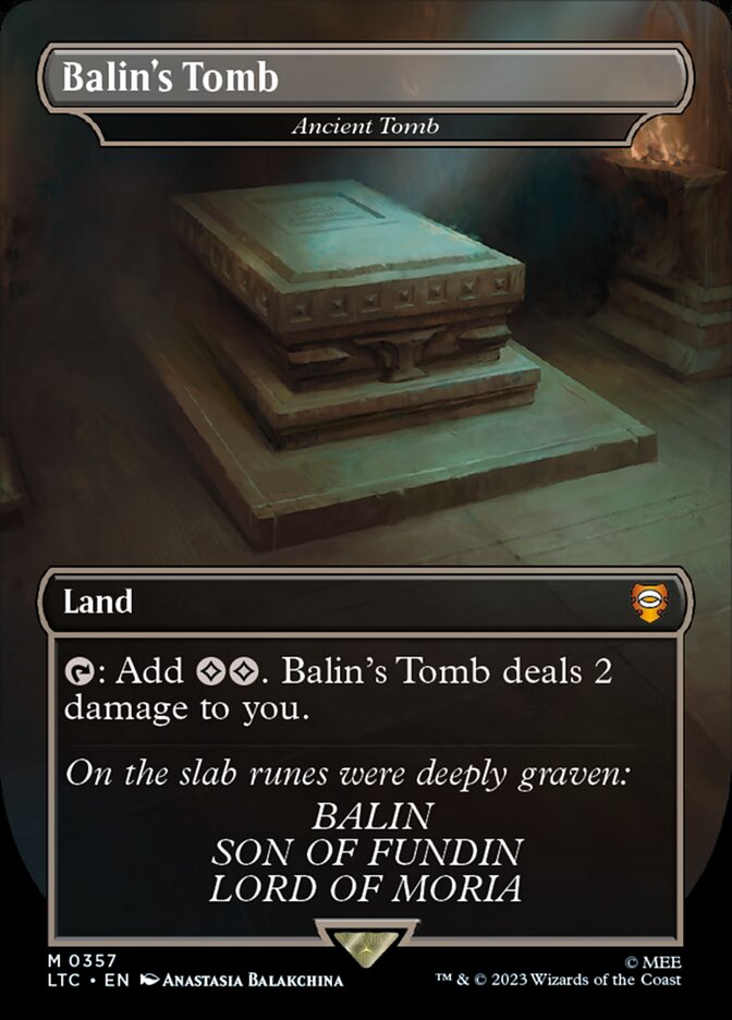 Ancient Tomb – Mythic Magic: The Gathering card from Tales of Middle-earth Commander (#357)
