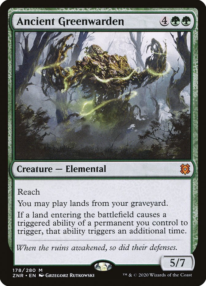 Ancient Greenwarden – Mythic Magic: The Gathering card from Zendikar Rising (#178)