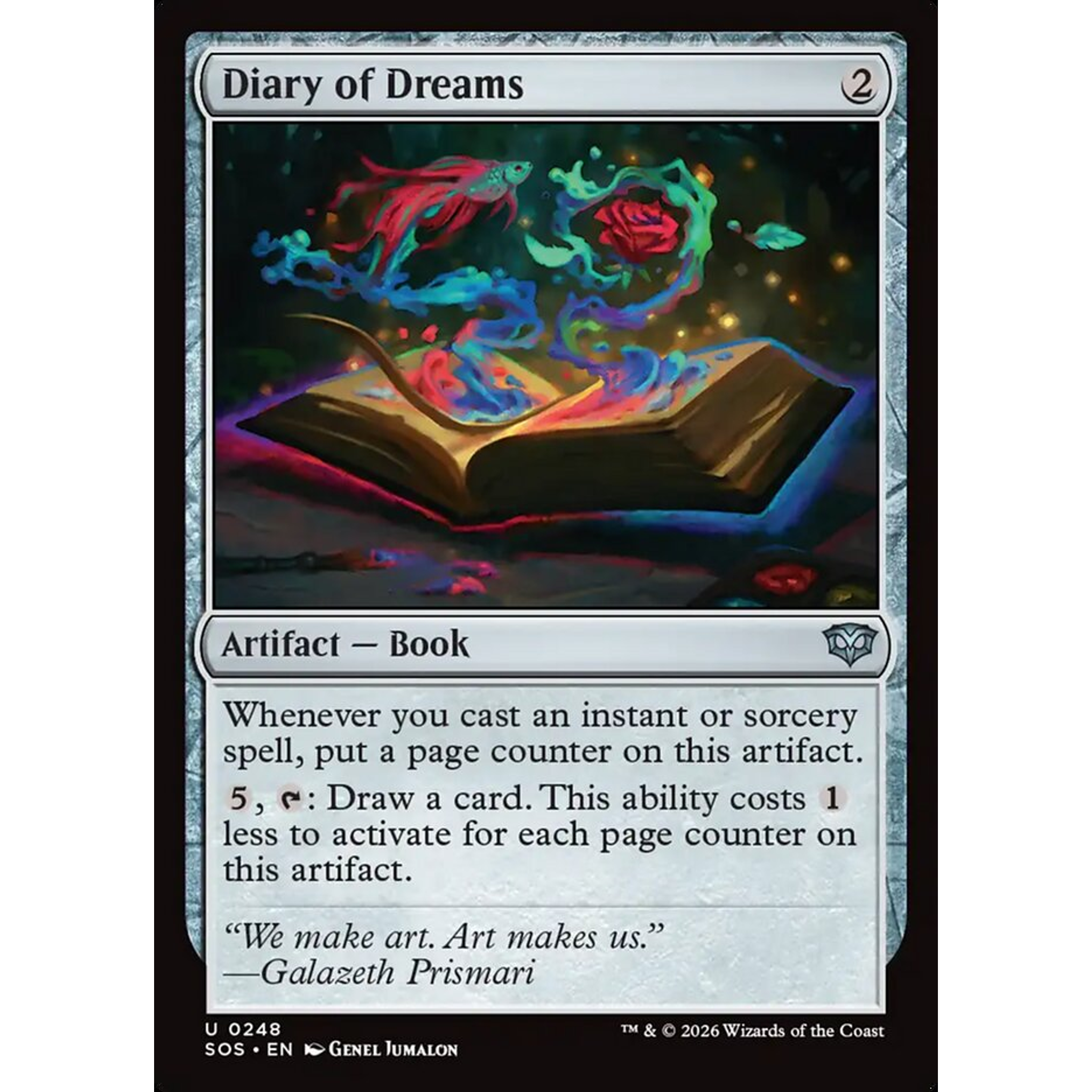 Diary of Dreams (SOS 248) — Moore Collectables UK