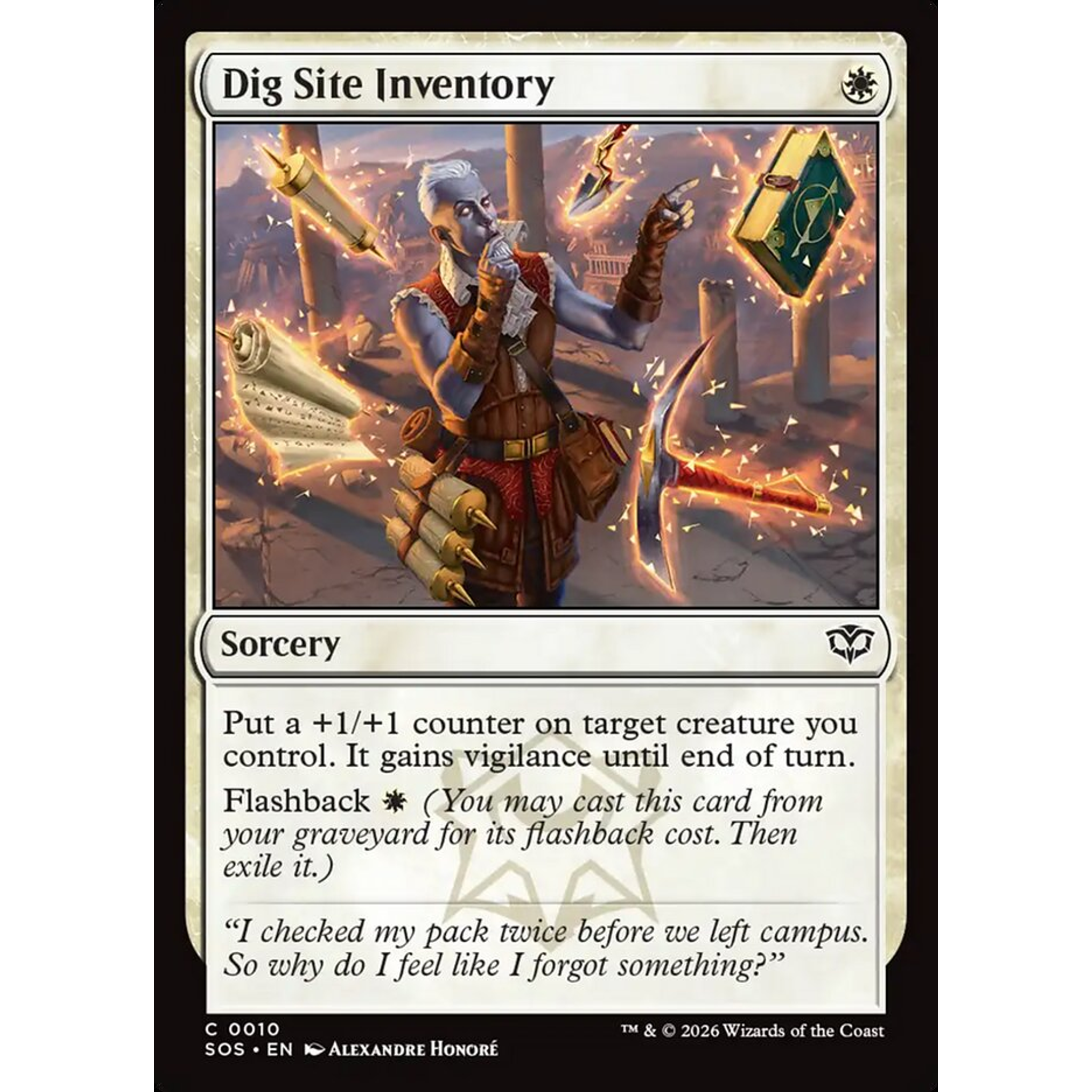 Dig Site Inventory (SOS 10) — Moore Collectables UK
