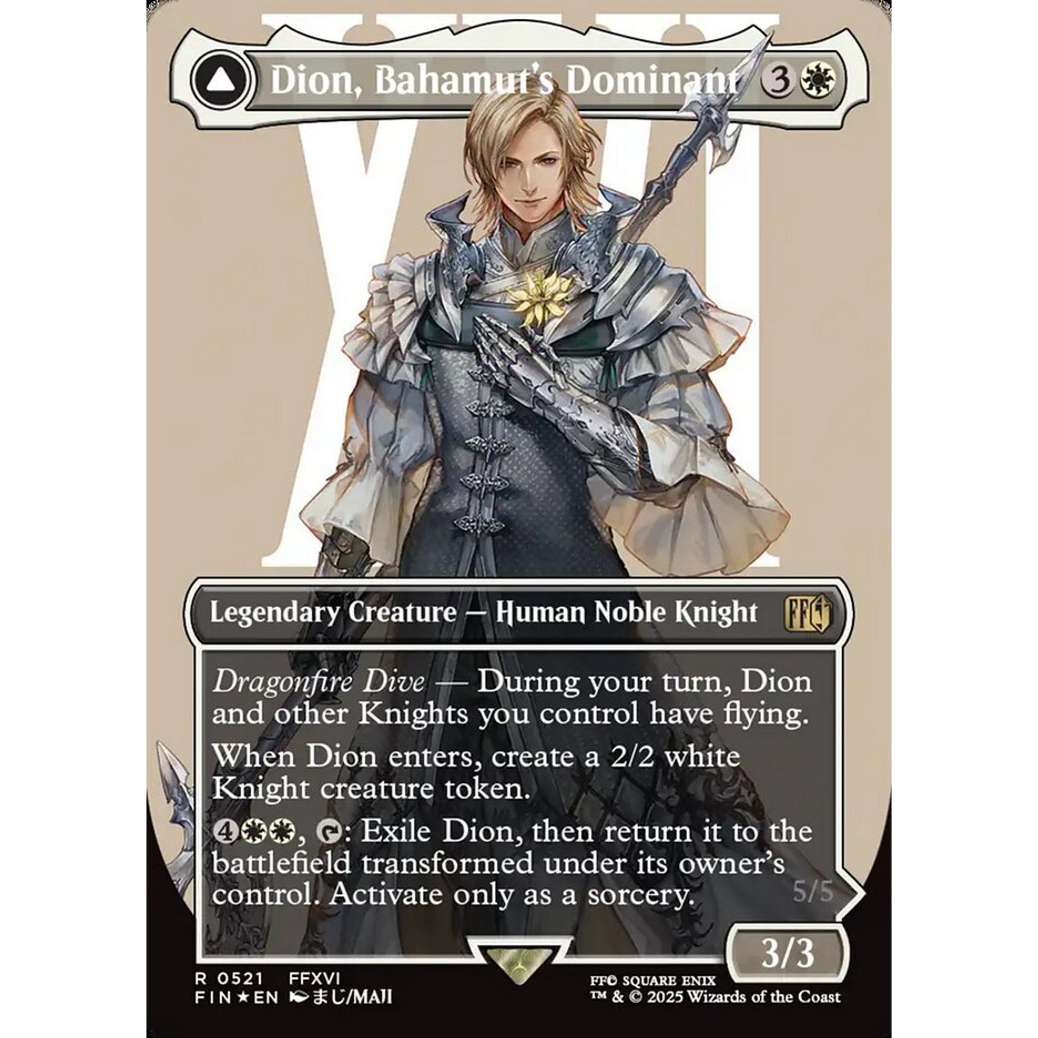 Dion, Bahamut's Dominant // Bahamut, Warden of Light (FIN 521) — Moore Collectables UK