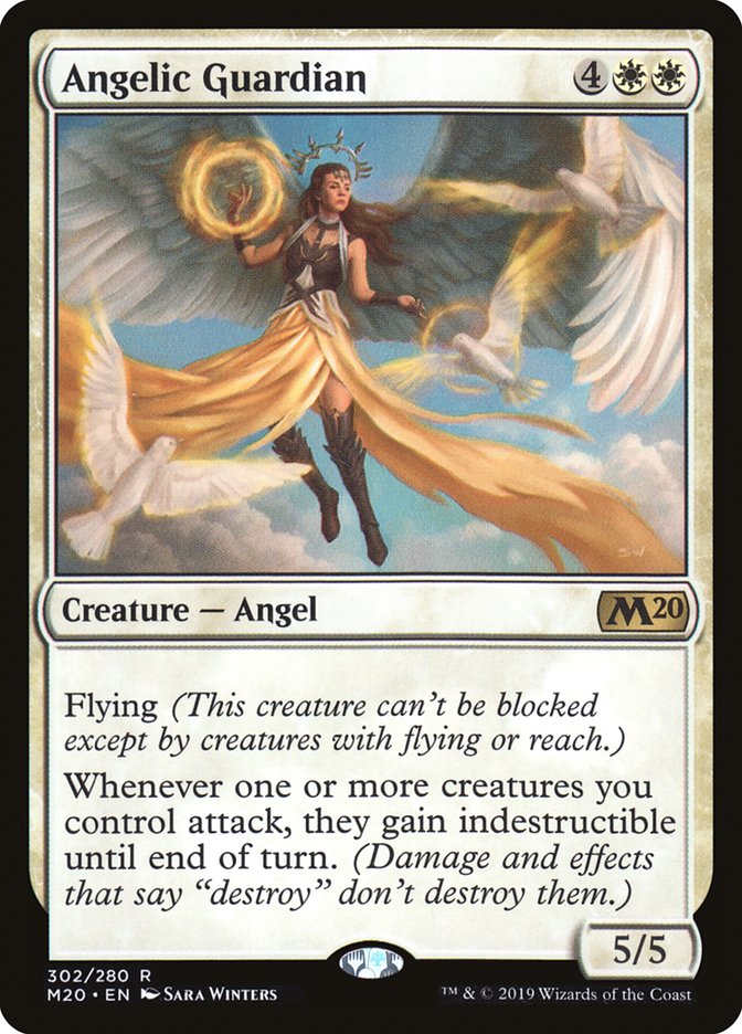 Angelic Guardian – Rare Magic: The Gathering card from Core Set 2020 (#302)