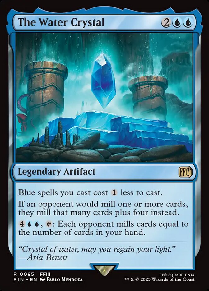 The Water Crystal – Rare Magic: The Gathering card from Final Fantasy (#85)