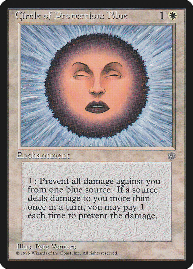 Circle of Protection: Blue – Common Magic: The Gathering card from Ice Age (#13)