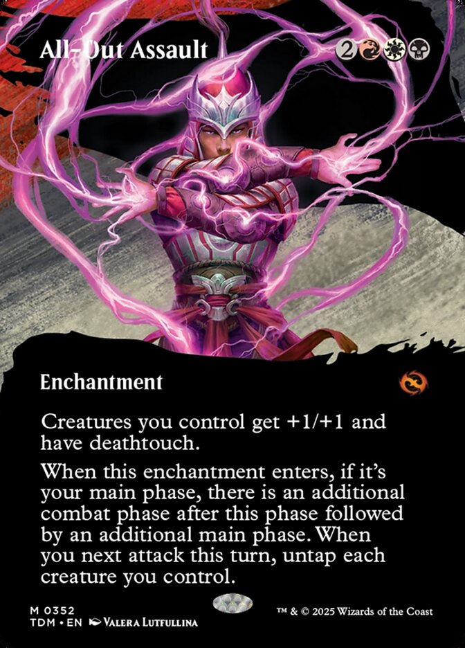 All-Out Assault – Mythic Magic: The Gathering card from Tarkir: Dragonstorm (#352)