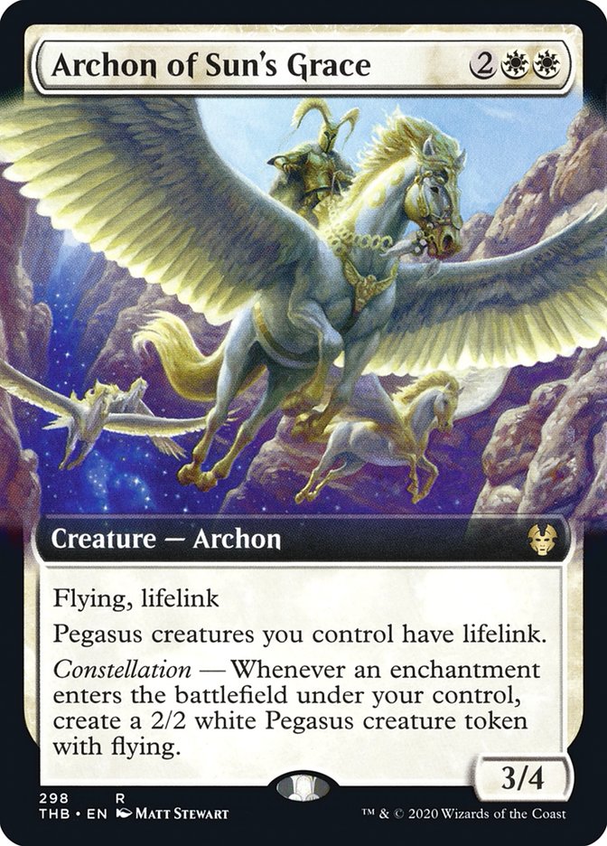 Archon of Sun's Grace – Rare Magic: The Gathering card from Theros Beyond Death (#298)
